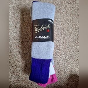 Woolrich 4-pack Gray Wool Boot Socks New With Tags